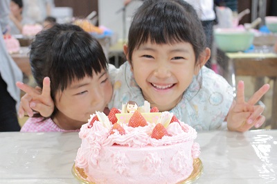 母の日ケーキ作り教室 成田ゆめ牧場